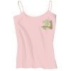 Juniors 1x1 Rib Spaghetti Strap Tank Thumbnail