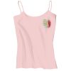 Juniors 1x1 Rib Spaghetti Strap Tank Thumbnail