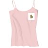 Juniors 1x1 Rib Spaghetti Strap Tank Thumbnail