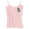 Juniors 1x1 Rib Spaghetti Strap Tank Thumbnail