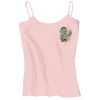 Juniors 1x1 Rib Spaghetti Strap Tank Thumbnail