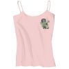 Juniors 1x1 Rib Spaghetti Strap Tank Thumbnail