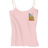 Juniors 1x1 Rib Spaghetti Strap Tank Thumbnail