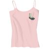 Juniors 1x1 Rib Spaghetti Strap Tank Thumbnail