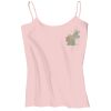 Juniors 1x1 Rib Spaghetti Strap Tank Thumbnail
