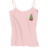 Juniors 1x1 Rib Spaghetti Strap Tank Thumbnail