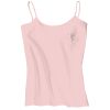 Juniors 1x1 Rib Spaghetti Strap Tank Thumbnail