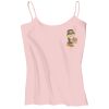 Juniors 1x1 Rib Spaghetti Strap Tank Thumbnail