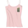 Juniors 1x1 Rib Spaghetti Strap Tank Thumbnail
