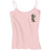 Juniors 1x1 Rib Spaghetti Strap Tank Thumbnail