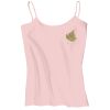 Juniors 1x1 Rib Spaghetti Strap Tank Thumbnail