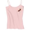 Juniors 1x1 Rib Spaghetti Strap Tank Thumbnail