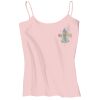 Juniors 1x1 Rib Spaghetti Strap Tank Thumbnail