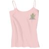 Juniors 1x1 Rib Spaghetti Strap Tank Thumbnail