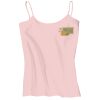 Juniors 1x1 Rib Spaghetti Strap Tank Thumbnail