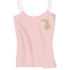 Juniors 1x1 Rib Spaghetti Strap Tank Thumbnail