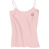 Juniors 1x1 Rib Spaghetti Strap Tank Thumbnail