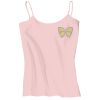 Juniors 1x1 Rib Spaghetti Strap Tank Thumbnail
