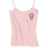 Juniors 1x1 Rib Spaghetti Strap Tank Thumbnail