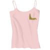 Juniors 1x1 Rib Spaghetti Strap Tank Thumbnail