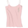 Juniors 1x1 Rib Spaghetti Strap Tank Thumbnail