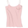 Juniors 1x1 Rib Spaghetti Strap Tank Thumbnail