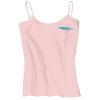 Juniors 1x1 Rib Spaghetti Strap Tank Thumbnail