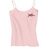 Juniors 1x1 Rib Spaghetti Strap Tank Thumbnail