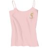 Juniors 1x1 Rib Spaghetti Strap Tank Thumbnail