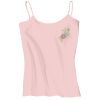 Juniors 1x1 Rib Spaghetti Strap Tank Thumbnail