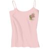 Juniors 1x1 Rib Spaghetti Strap Tank Thumbnail