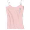 Juniors 1x1 Rib Spaghetti Strap Tank Thumbnail