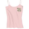 Juniors 1x1 Rib Spaghetti Strap Tank Thumbnail