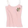 Juniors 1x1 Rib Spaghetti Strap Tank Thumbnail