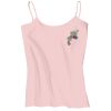Juniors 1x1 Rib Spaghetti Strap Tank Thumbnail