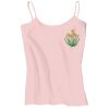 Juniors 1x1 Rib Spaghetti Strap Tank Thumbnail