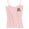 Juniors 1x1 Rib Spaghetti Strap Tank Thumbnail
