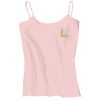 Juniors 1x1 Rib Spaghetti Strap Tank Thumbnail