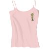 Juniors 1x1 Rib Spaghetti Strap Tank Thumbnail