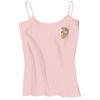 Juniors 1x1 Rib Spaghetti Strap Tank Thumbnail