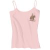 Juniors 1x1 Rib Spaghetti Strap Tank Thumbnail