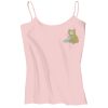 Juniors 1x1 Rib Spaghetti Strap Tank Thumbnail