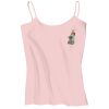 Juniors 1x1 Rib Spaghetti Strap Tank Thumbnail