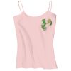 Juniors 1x1 Rib Spaghetti Strap Tank Thumbnail