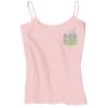 Juniors 1x1 Rib Spaghetti Strap Tank Thumbnail