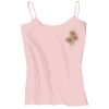 Juniors 1x1 Rib Spaghetti Strap Tank Thumbnail