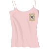 Juniors 1x1 Rib Spaghetti Strap Tank Thumbnail