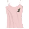 Juniors 1x1 Rib Spaghetti Strap Tank Thumbnail