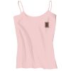 Juniors 1x1 Rib Spaghetti Strap Tank Thumbnail