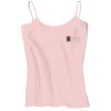 Juniors 1x1 Rib Spaghetti Strap Tank Thumbnail